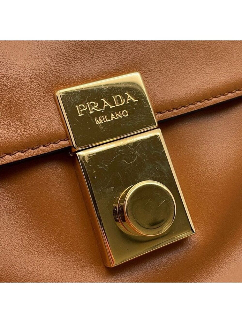 ★SOLD★ Prada Shoulder Bag Soft Sound Charm Small Leather - Picture 6 of 10